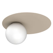 Plafoniera decorativa Flat 1 luce beige E27 Luminex