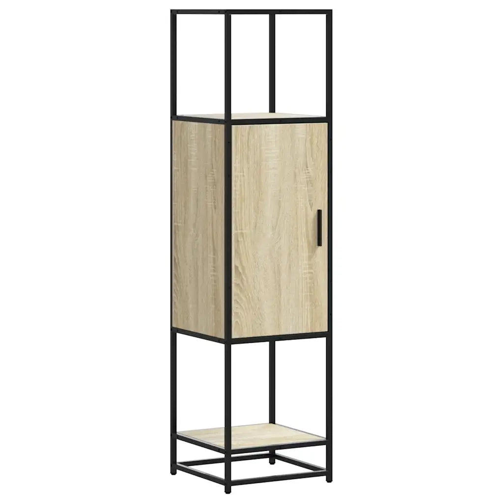 Credenza Rovere Sonoma 35,5x35x139 cm Legno Multistrato Metallo 849035