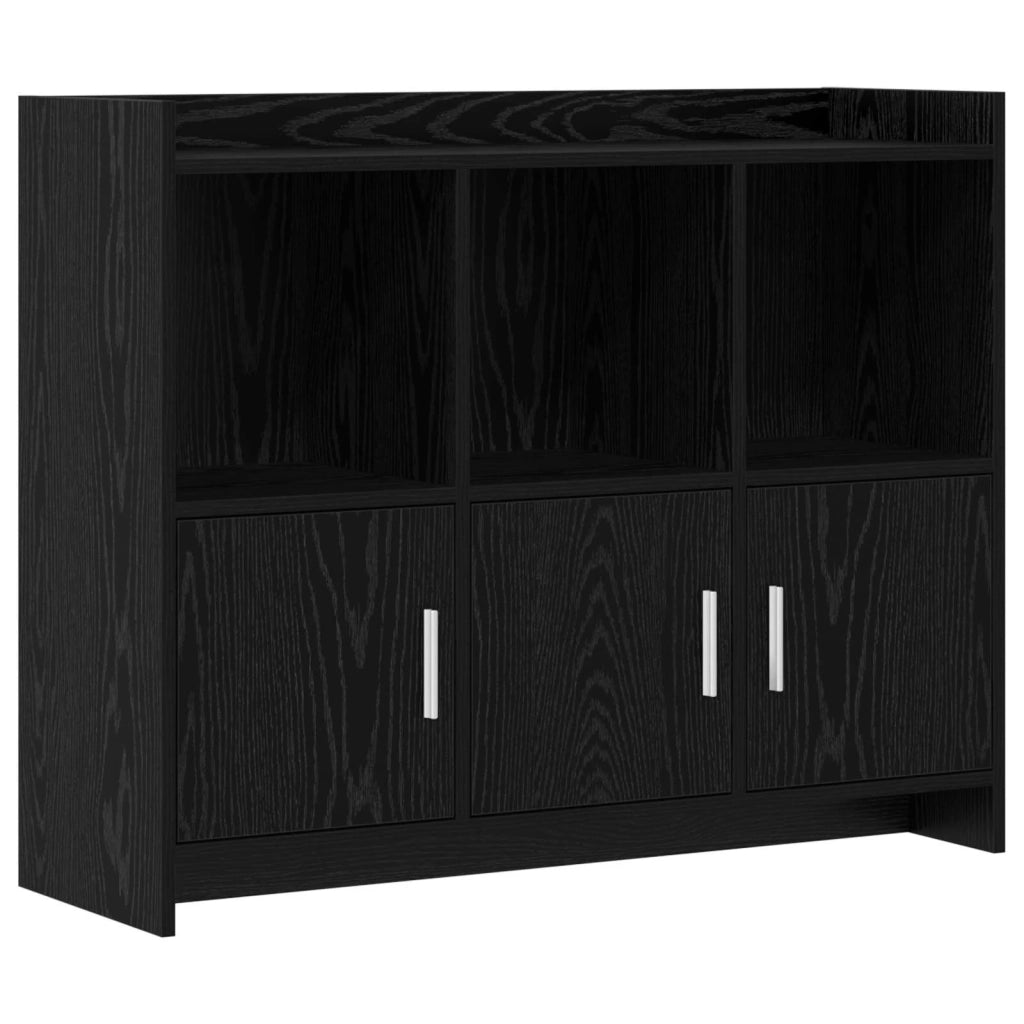 Credenza Rovere Nero 98,5 x 33 x 80 cm Legno ingegnerizzato 8011140