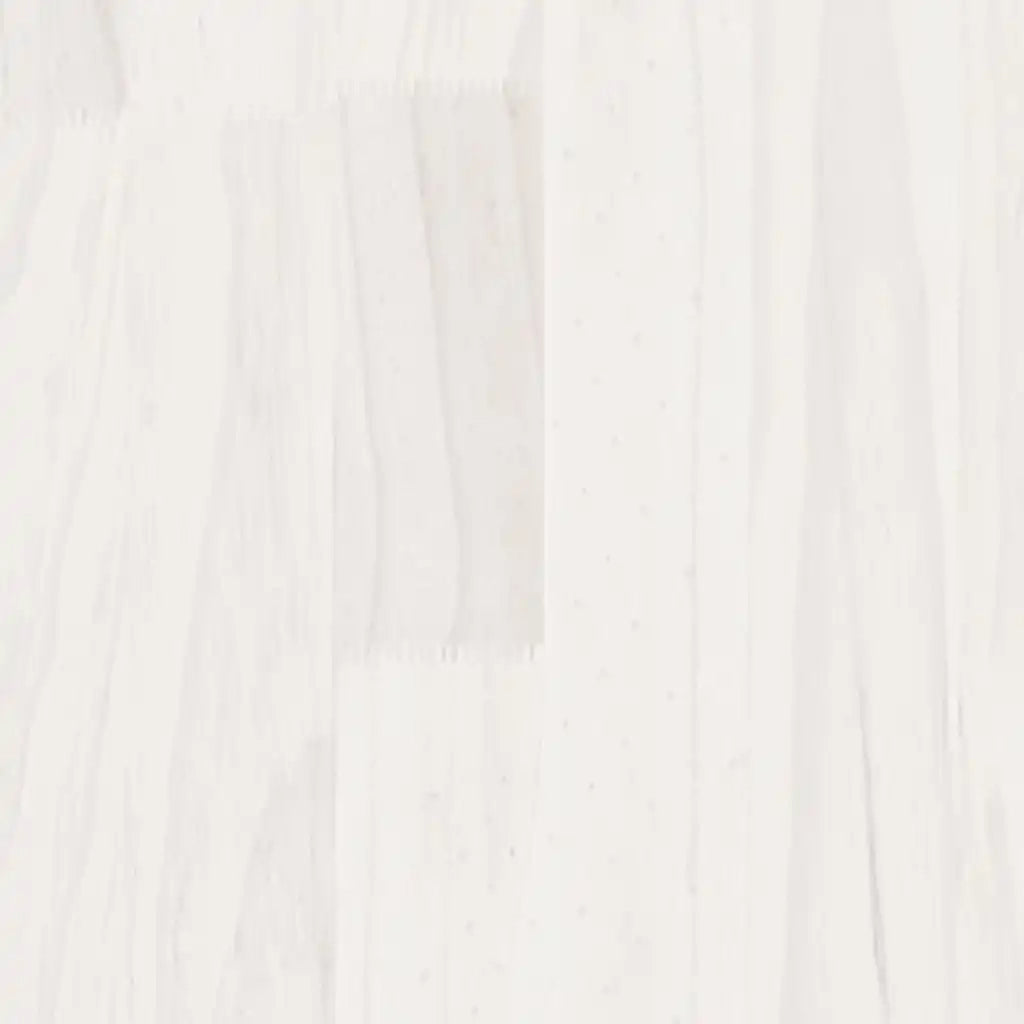 Giroletto Bianco in Legno Massello di Pino 120x200 cm 3103994