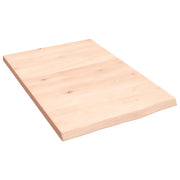Piano Bagno 40x60x2 cm in Legno Massello Non Trattato CFW5308655