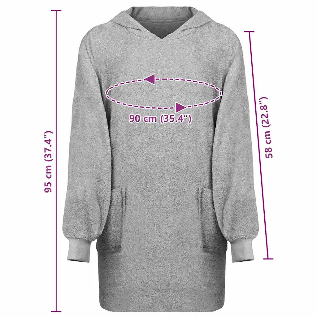 vidaXL Robe KINN Grigio l Cotone