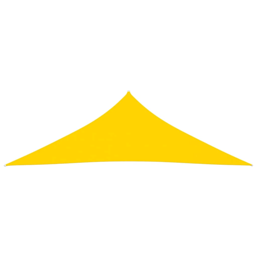 Vela ombreggiante triangolare in tessuto Oxford 3,5 x 3,5 x 4,9 m giallo 02_0009807