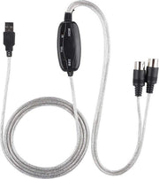 Adattatore da MIDI a USB - cavo di interfaccia per tastiera della linea di editing musicale - registrazione di musica - connessione PC.