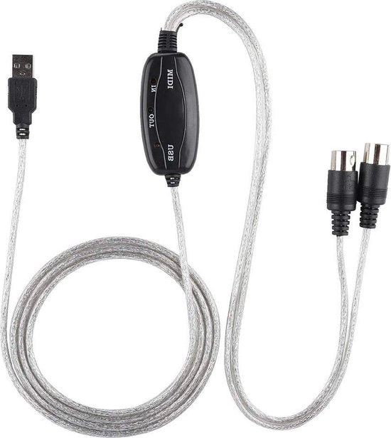 Adattatore da MIDI a USB - cavo di interfaccia per tastiera della linea di editing musicale - registrazione di musica - connessione PC.