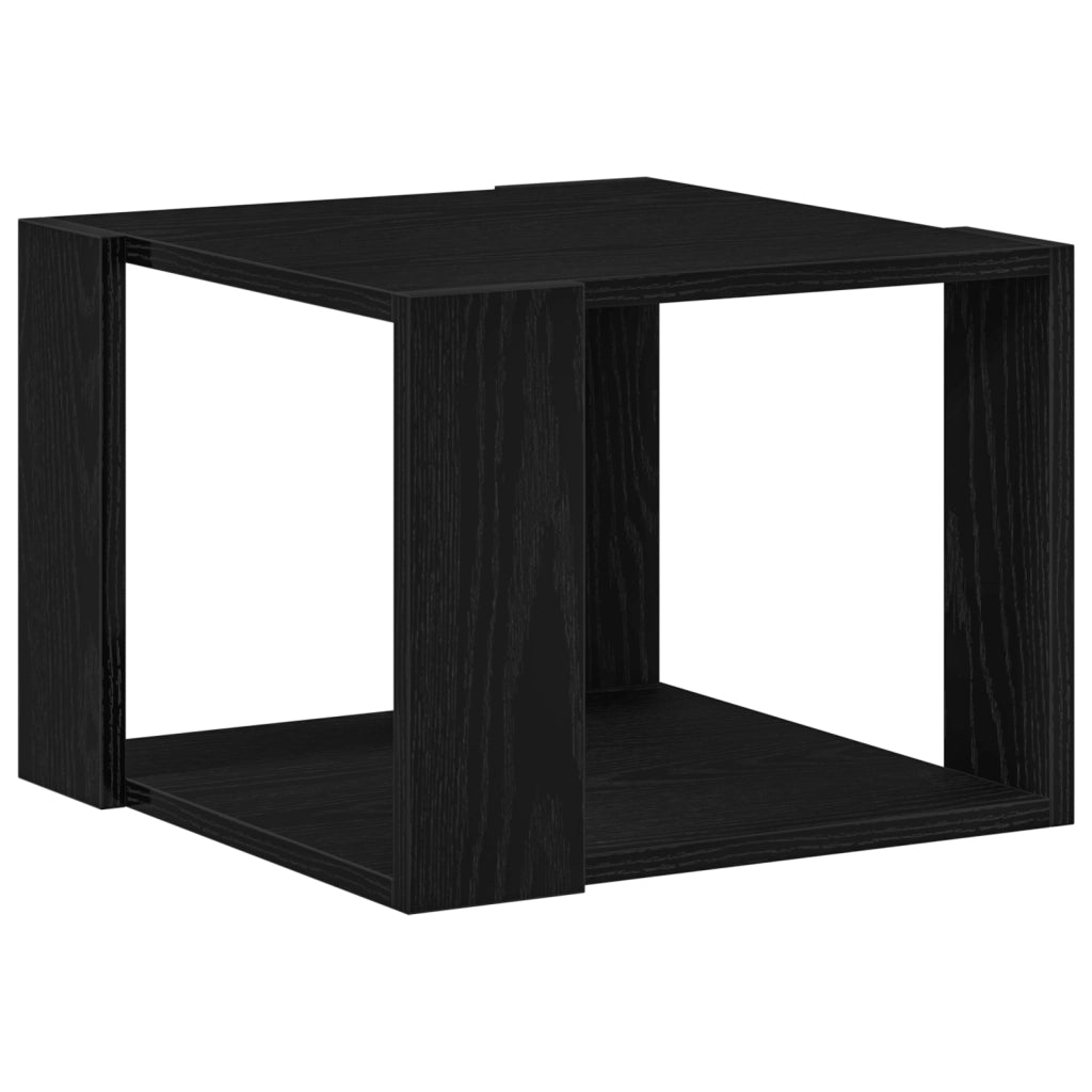 Tavolino da caffÃ¨ Nero in rovere 40x40x30 cm in legno ingegnerizzato