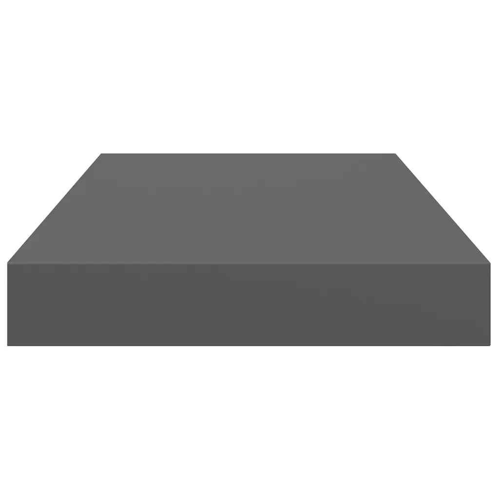Scaffali a Parete 2 pz Grigio Lucido 40x23x3,8 cm in MDF cod mxl 33408