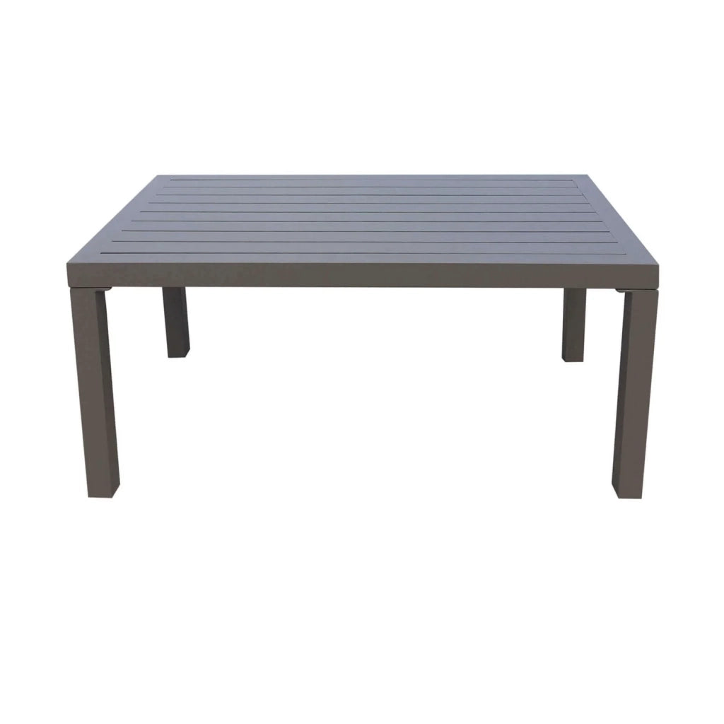 Salotto da esterno composto da divano due poltrone con cuscini e tavolino colore Taupe mod. Helsinki