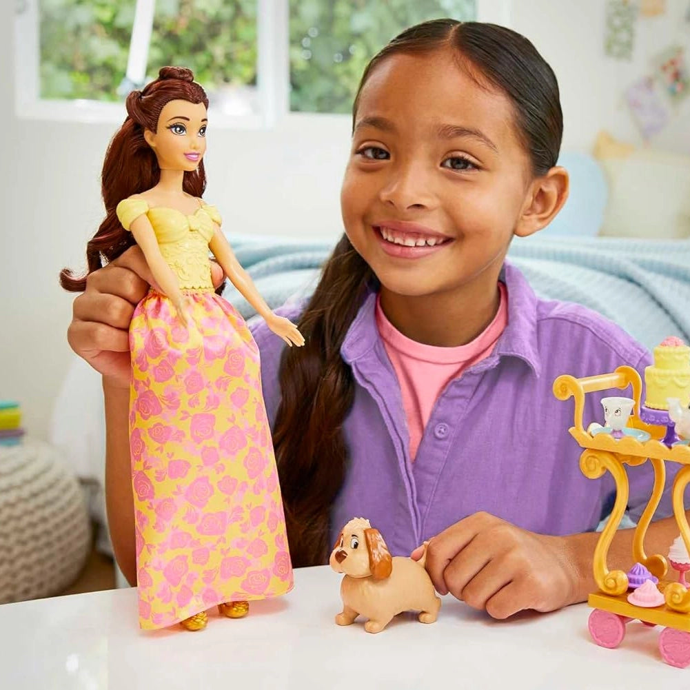 Disney Princess Set Tè di Belle Playset Bambola Vestiti e Accessori Idea Regalo