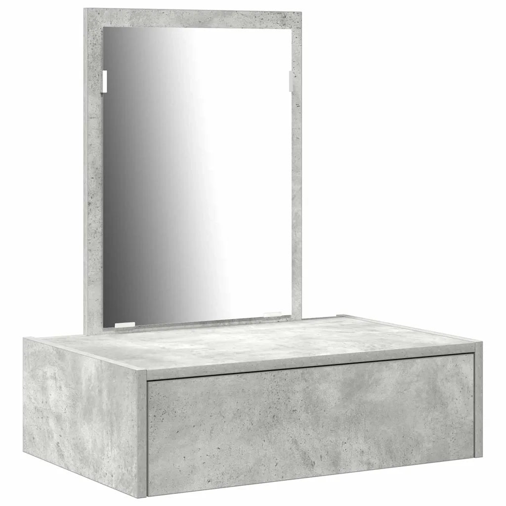 Toeletta | Tavolo da Trucco Grigio 60 x 40 x 70 cm Legno multistrato