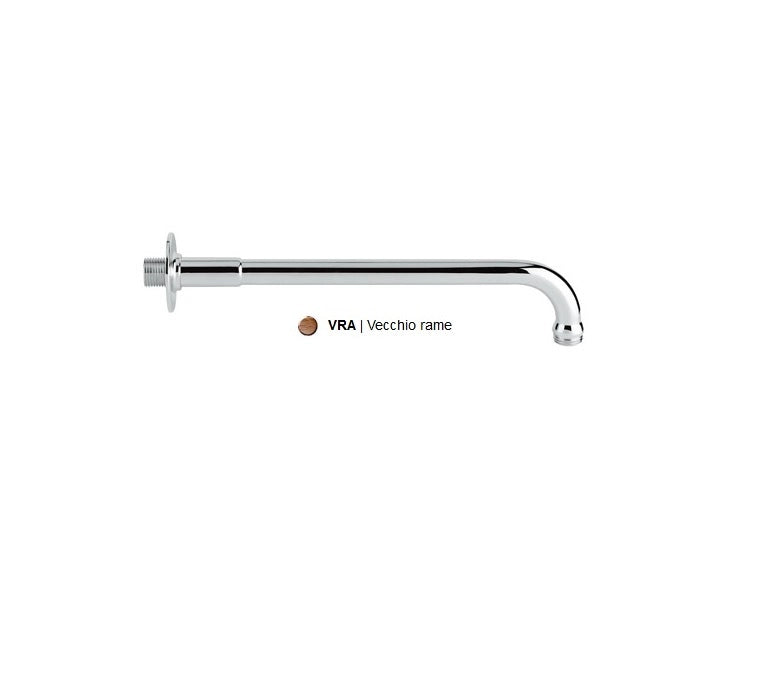 BRACCIO doccia style BIANCHI cm 30 Vecchio ottone