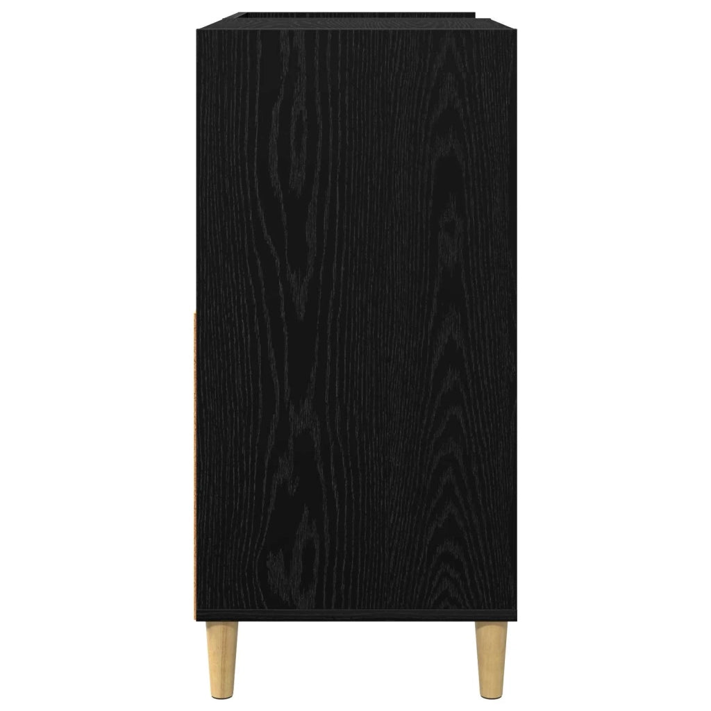 Supporto per giradischi Rovere Nero 82 x 39,5 x 82,5 cm 8012883