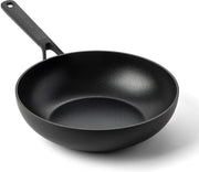 Wok in Induzione - Laminato in Alluminio con Verniciatura Ceramica Antifiammante - Senza PFAS - 28cm/36 litri - Nero - Resistente al Forno e alla Lavastoviglie