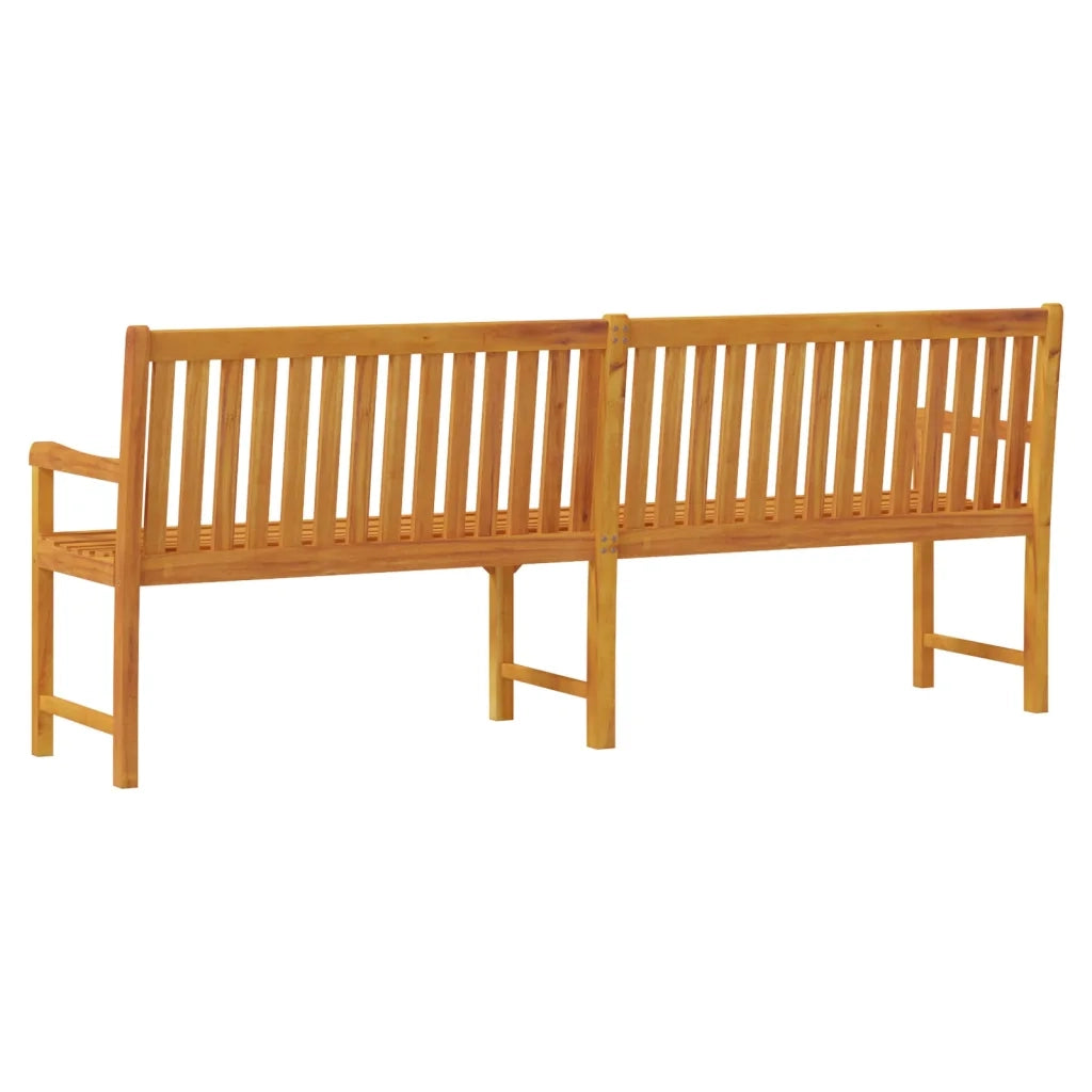 Panchina da Giardino 219 cm in Legno Massello d'Acacia