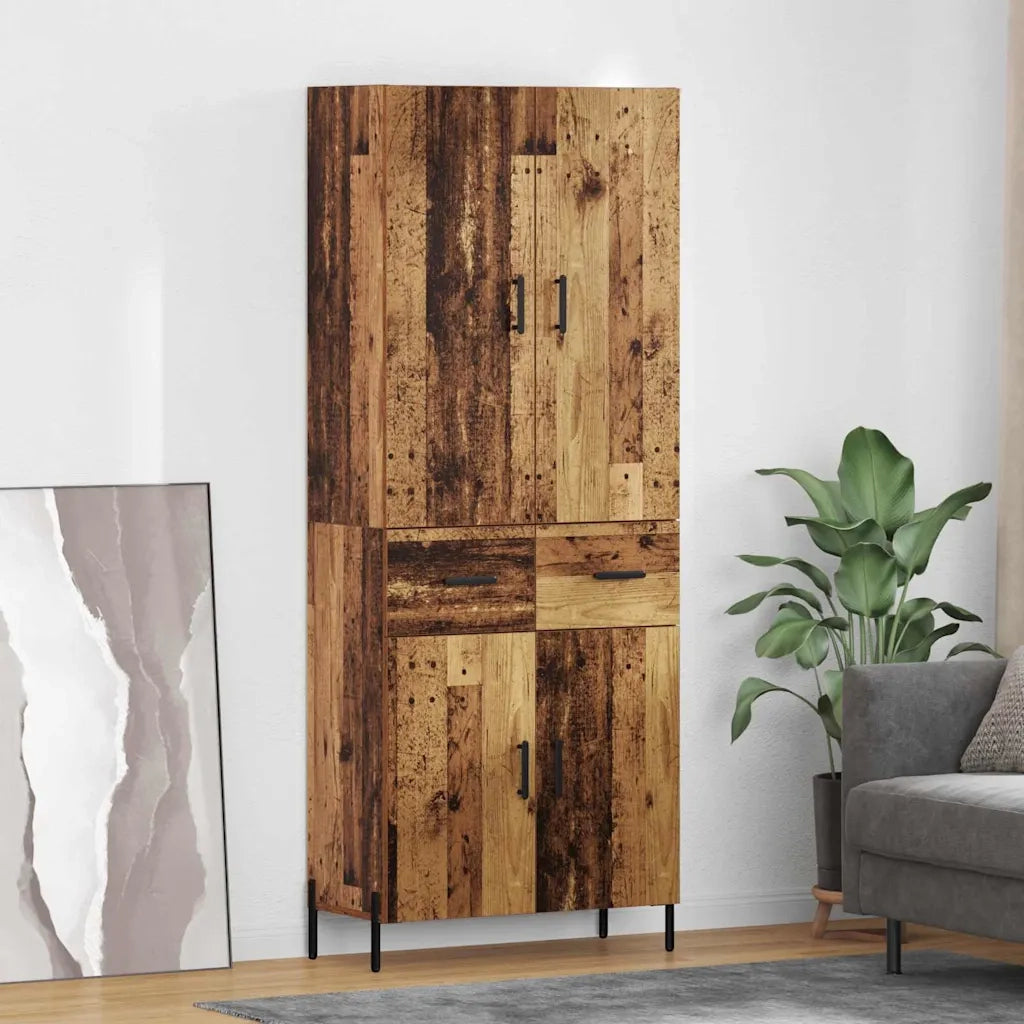 Credenza-Buffet-Armadio da cucina Legno vecchio 69,5 x 34 x 180 cm Legno multistrato 484673