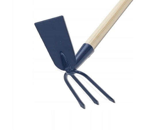 Zappa da giardino KADAX per scavare con forca da 8 cm e gancio da 133 cm