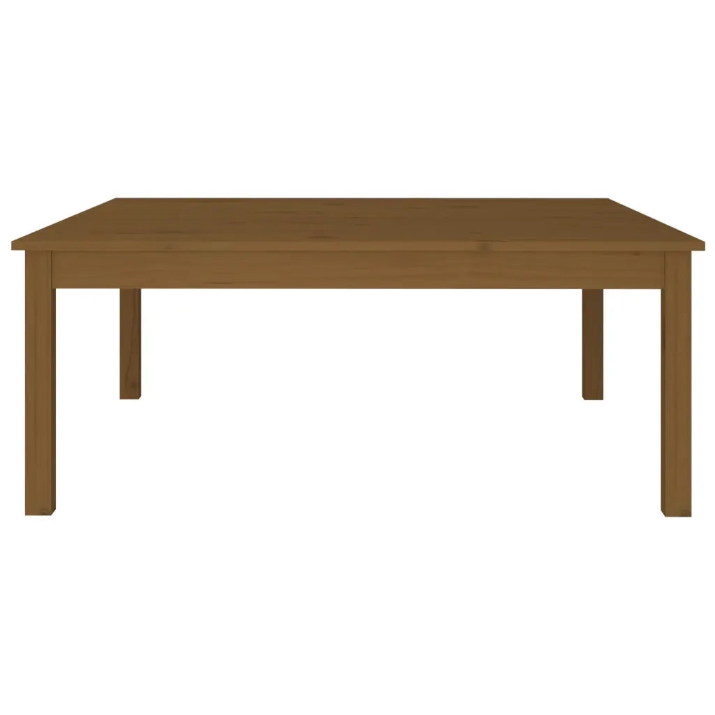 Tavolino da Salotto Marrone Cera 100x100x40 cm Legno di Pino 814292