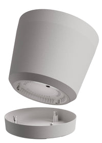 Vaso da Interno e Esterno Ø19x18cm in Polipropilene Orione 19 Fog Grey Grigio Chiaro