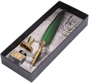 Set di Pennarelli Vintage - Punti in Acciaio Inossidabile - Design Elegante - Resistente all'Usura - Materiale a Quattro Venti Leggero - Ideale per Regali - Pennarelli a Sfera