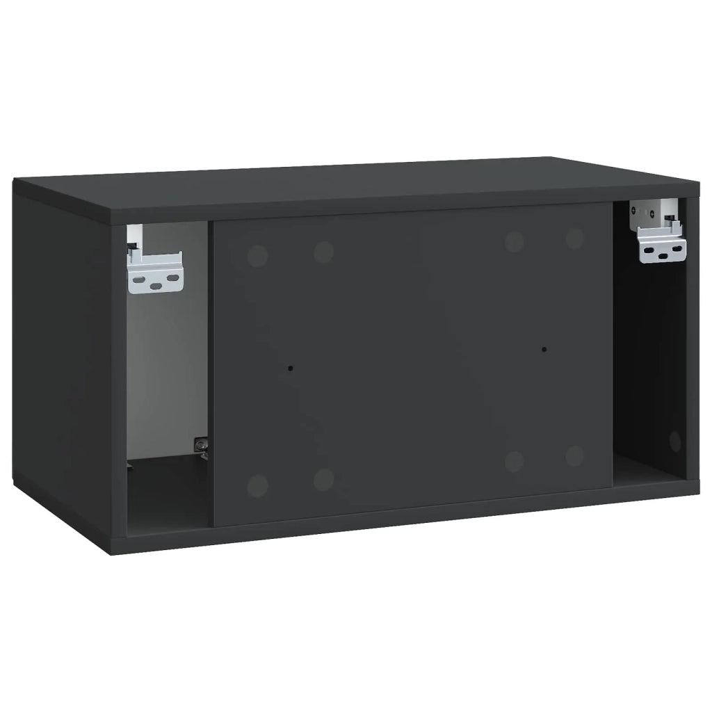 Mobile Porta TV da Muro Nero 59,5 x 31 x 30 cm