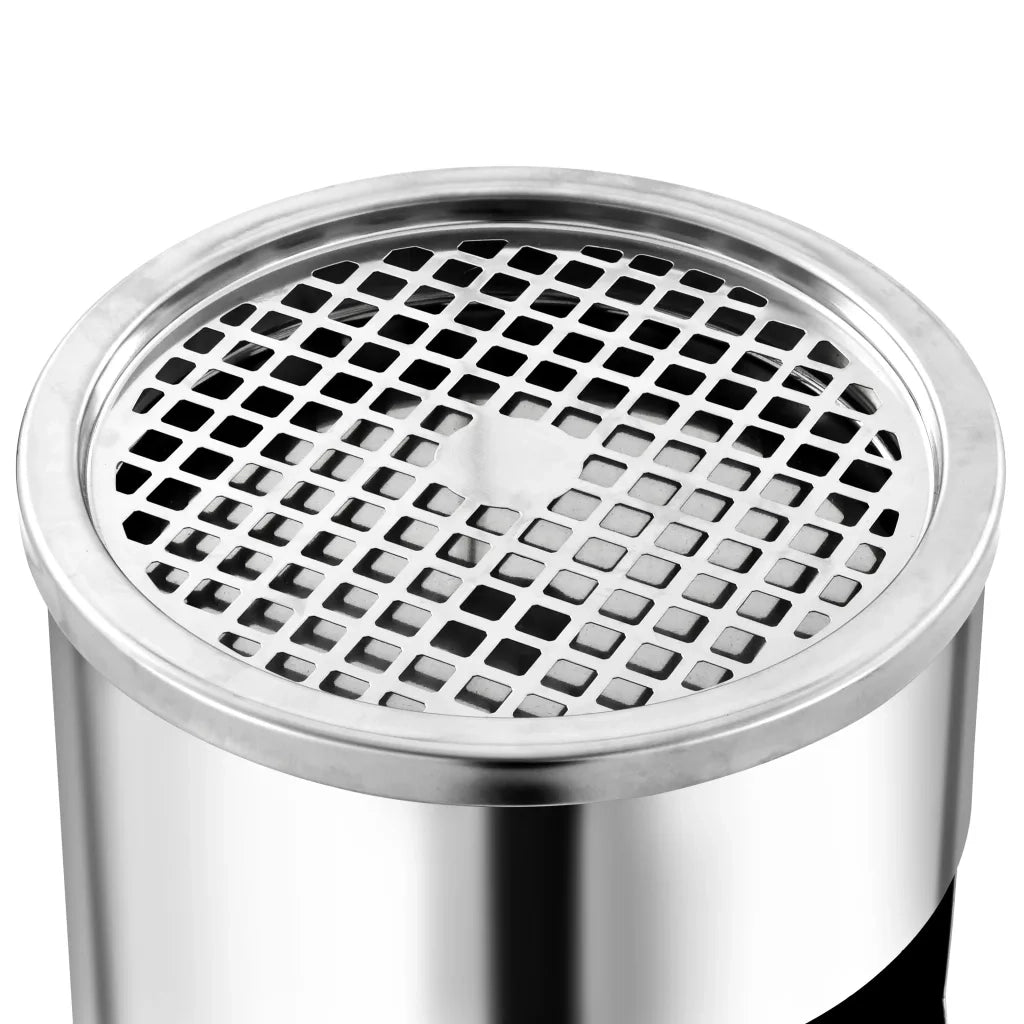 Pattumiera con Posacenere da Parete Acciaio Inox 26 L cod mxl 74424