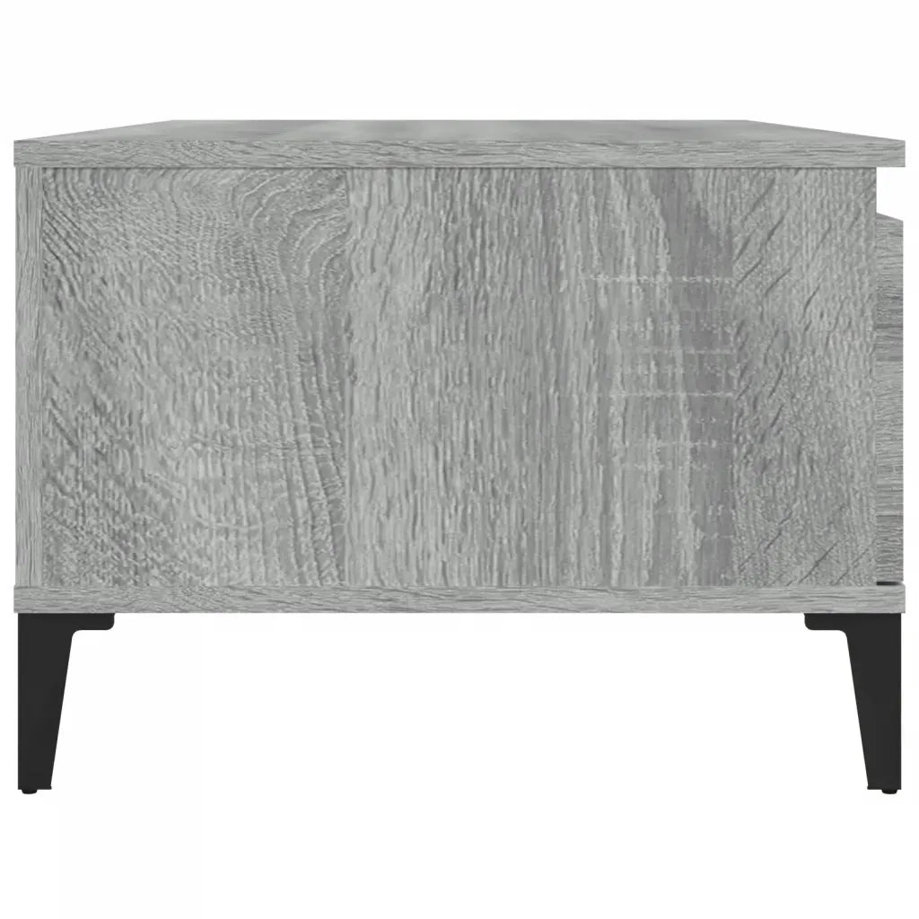 Tavolino Salotto Grigio Sonoma 90x50x36,5 cm Legno Multistrato cod mxl 26449