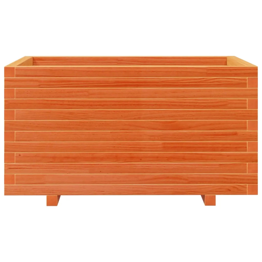 Fioriera Giardino Marrone Cera 90x60x49,5cm Legno Massello Pino 847385