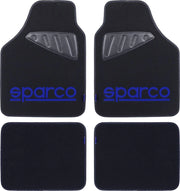 Set completo SPC19  tappetini auto universali in moquette nero/blu poliestere
