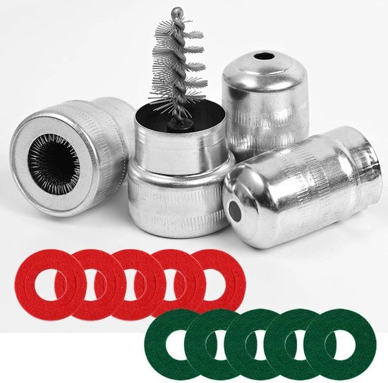 Set di spazzole per pulizia Accuborstel Accupoolreinigingsborstel 10 pezzi Fibra corrosione resistente Lavatrice