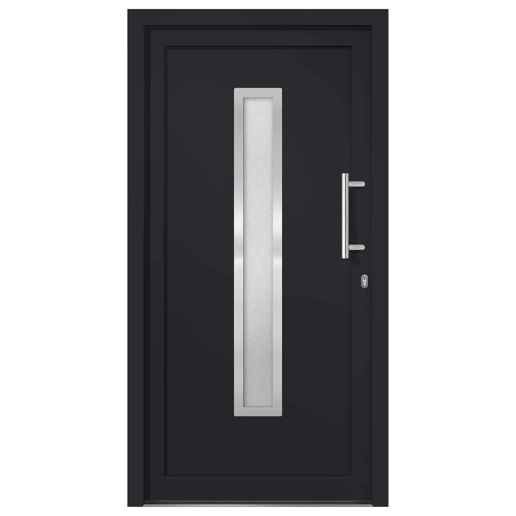 Porta di Ingresso Antracite 108x208 cm 279246