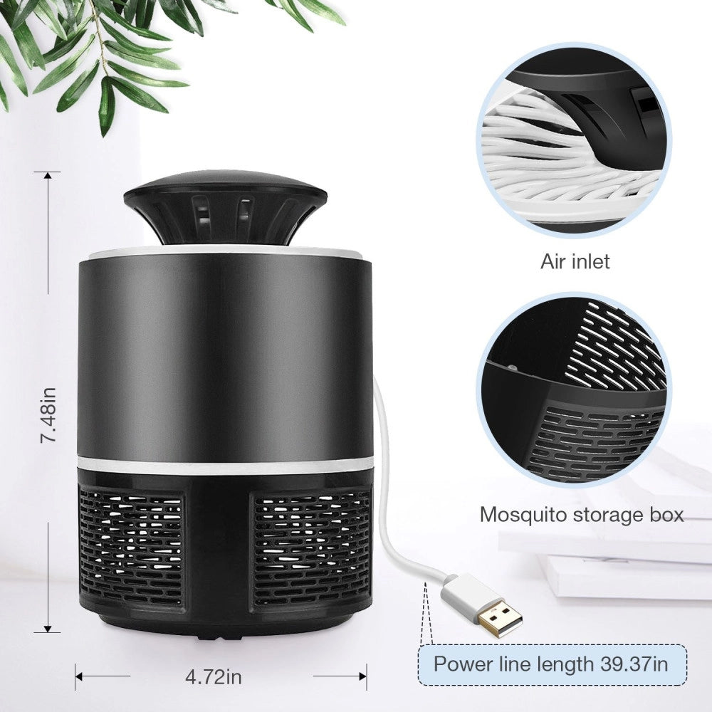 Trade Shop - Zanzariera Elettrica Lampada Antizanzara Usb Portatile Anti Insetti E Zanzare -
