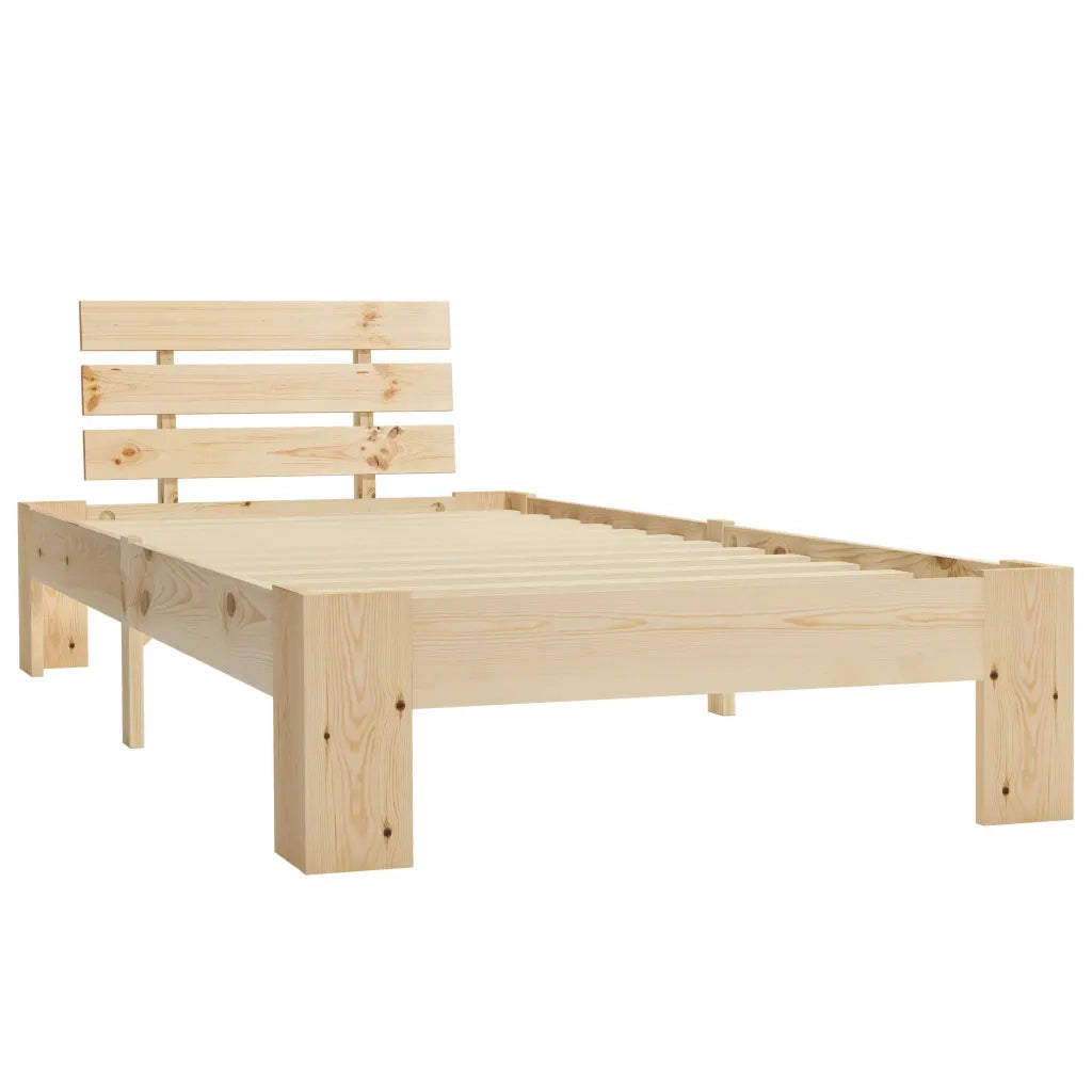 Giroletto senza Materasso-Struttura Letto 100x200 cm in Legno Massello di Pino 492484