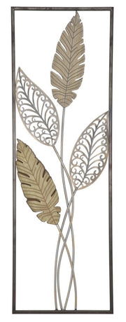 PANNELLO IN FERRO E LEGNO FOGLIE -A- CM 30,5X1,90X91