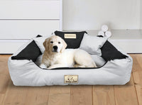 AIO FACTORY 100x75 cm KINGDOG Cuccia per cani impermeabile personalizzabile grigio chiaro