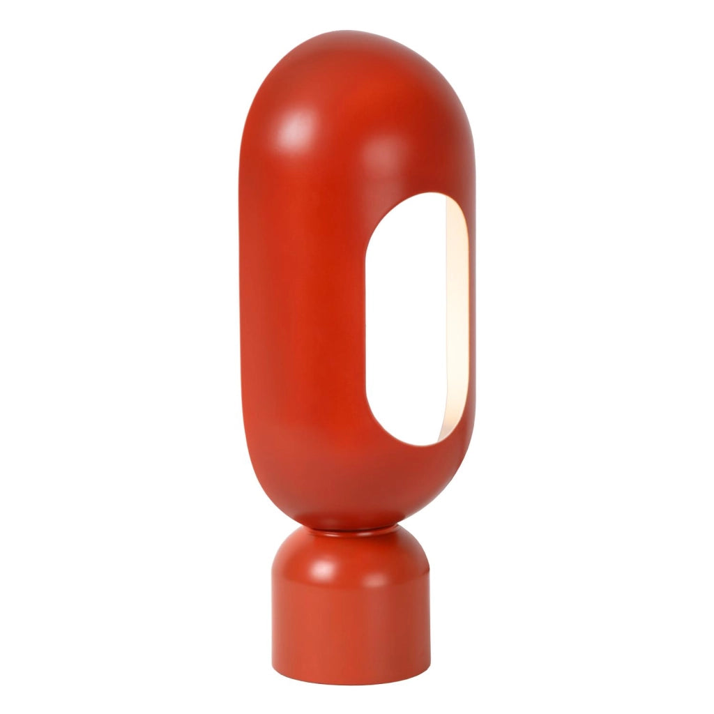 Lampada da tavolo retro ovale BARRIS 1xE27 terracotta Lucide