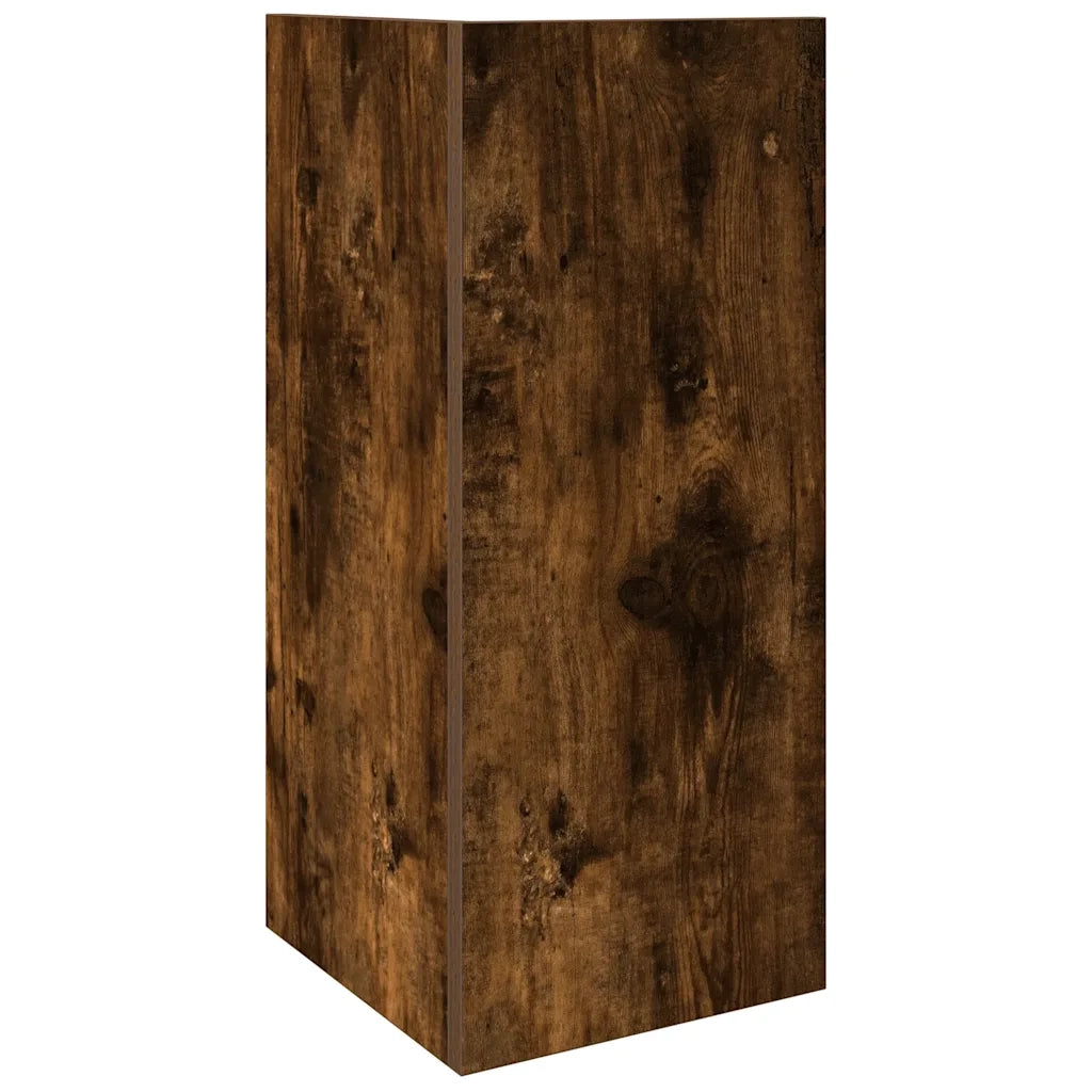 Tavolino Laterale con Ripiano Rovere Fumo 25,5x27x60 cm 858550