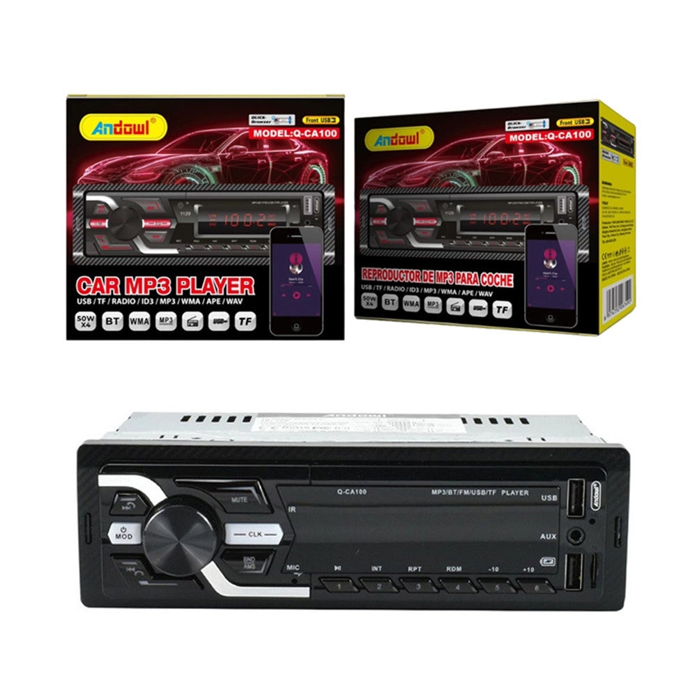 Trade Shop - Sistema Audio Lettore Mp3 Radio Per Auto 1din 50wx4 Bluetooth / Usb / Wifi / Gps Q-ca100 -