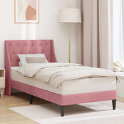 Struttura del letto con testiera Rosa 80 x 200 cm Velluto 42027391