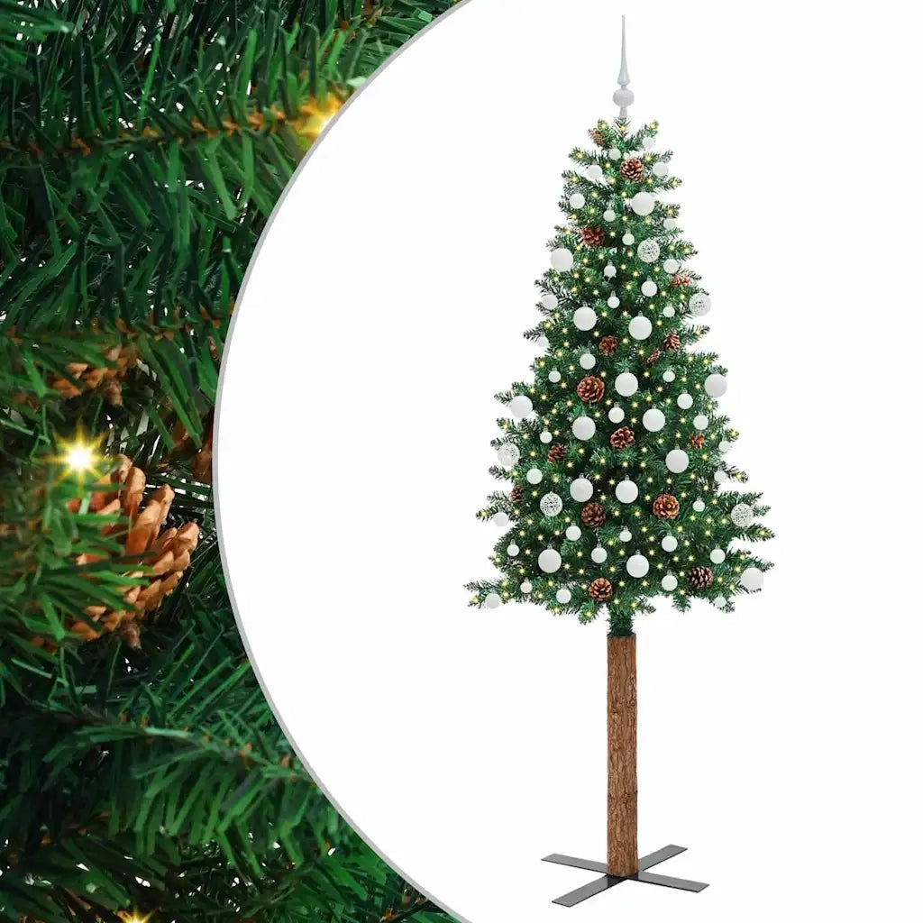 Albero di Natale | Decorazioni natalizie snodato con 300 LED con supporto Verde 210 cm