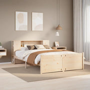 vidaXL Letto Libreria senza Materasso 140x200 cm in Legno di Pino