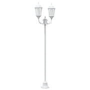 Lampada da giardino vintage 68 x 20 x 235 cm illuminazione potente stile classico alluminio bianco 02_0058417