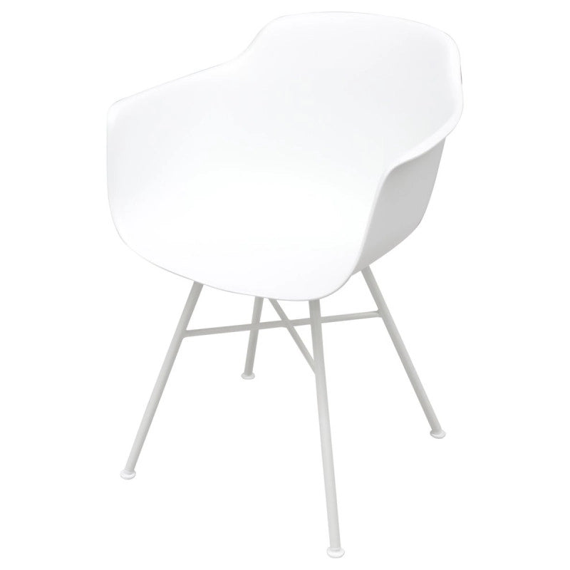 Set di 4 Poltrone Pp Giunone 52,5x59x80,5 Bianco