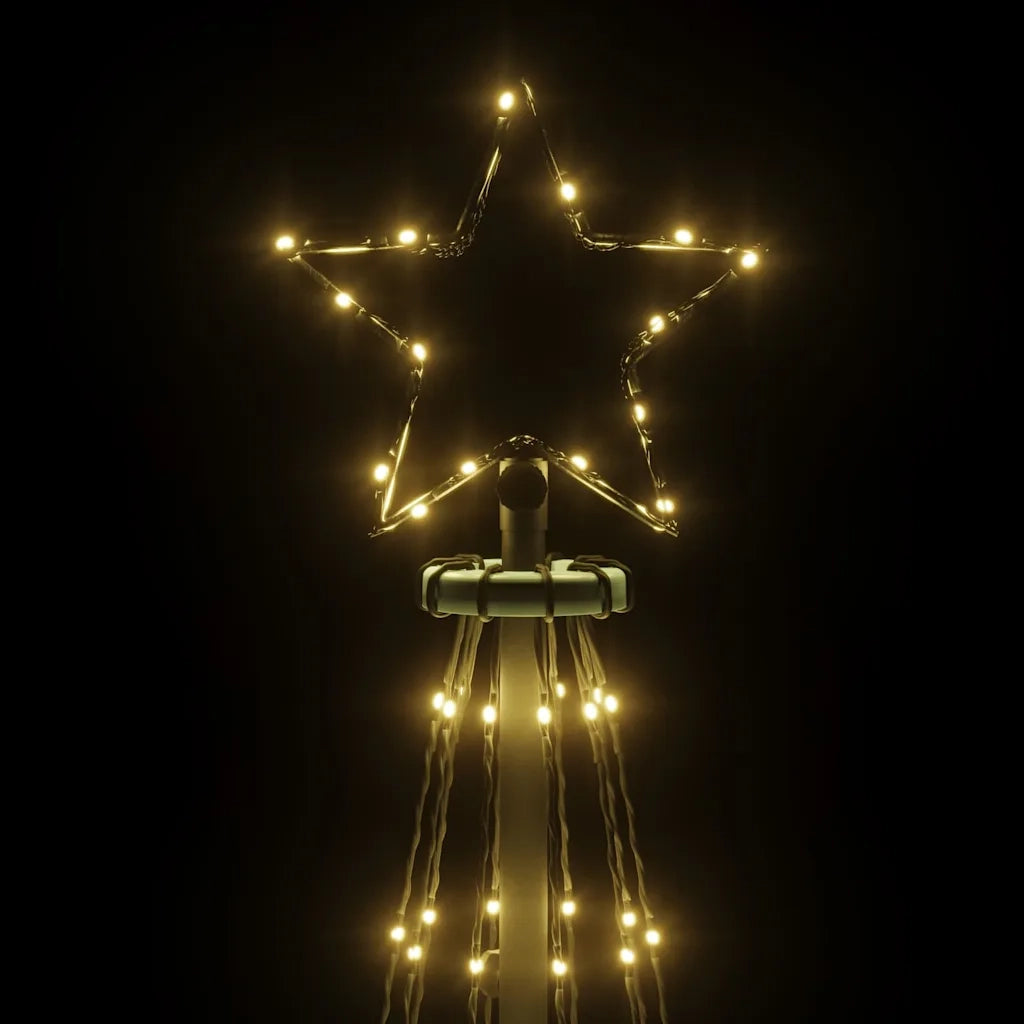 Albero di Natale a Cono Bianco Caldo 310 LED 100x300 cm 343490