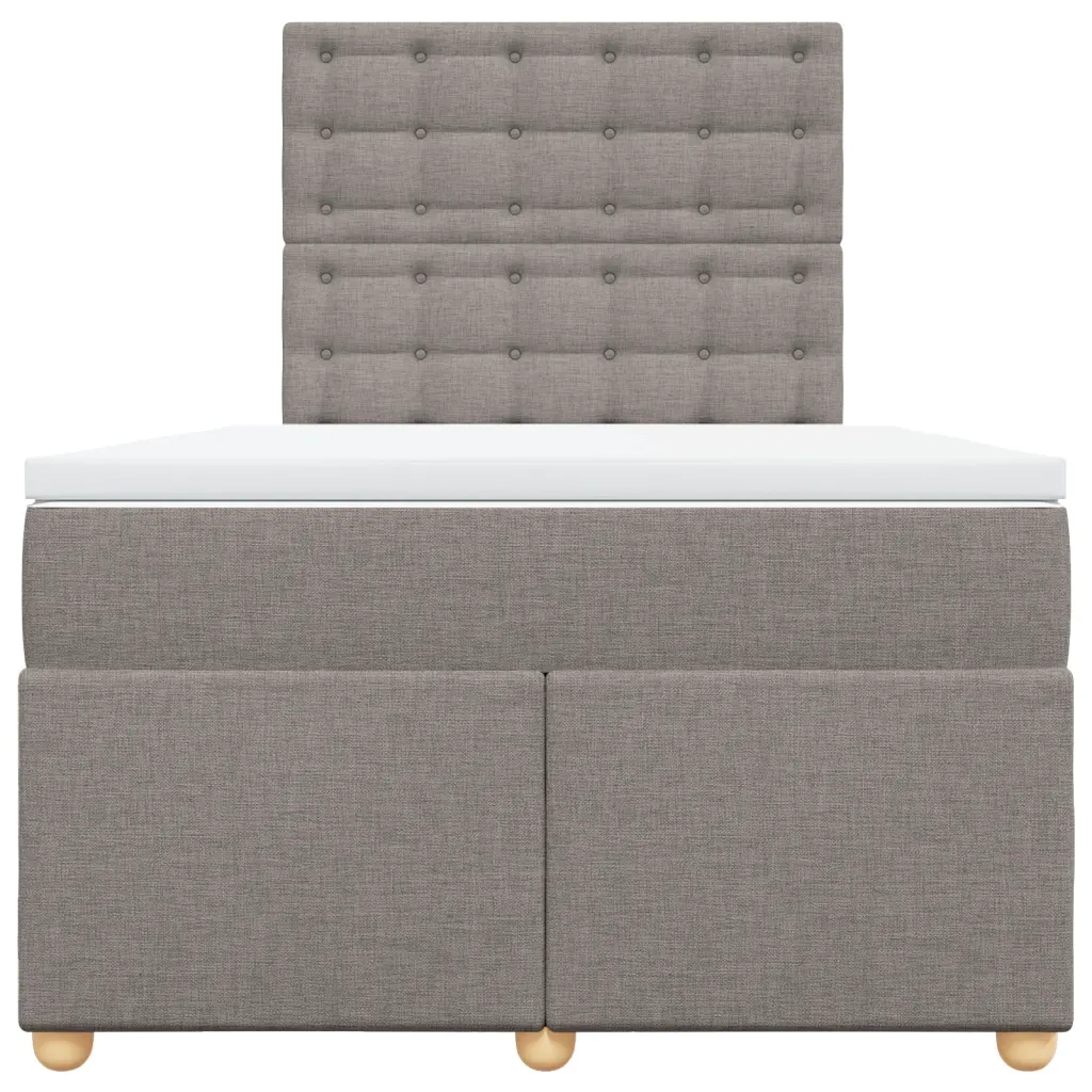 Giroletto a Molle con Materasso Tortora 120x190 cm in Tessuto 3293537