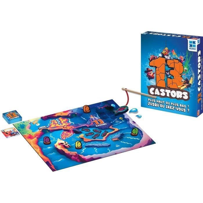 Gioco da tavolo - MEGABLEU - 13 Castors - Gara dei castori con pronostici e bonus