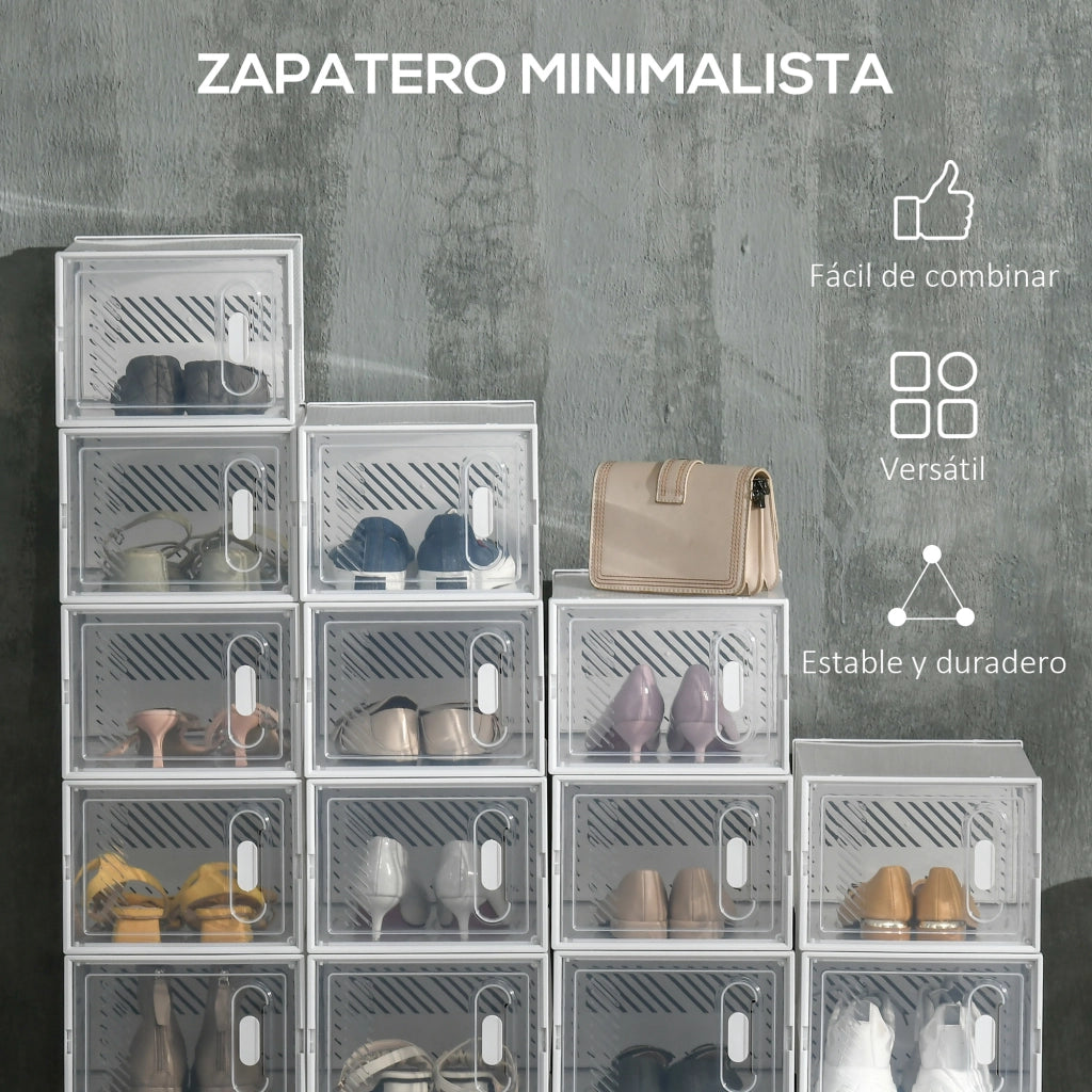 Armadio Scarpe Modulare ¨C zephmum ¨C Trasparente 25x35x19 cm