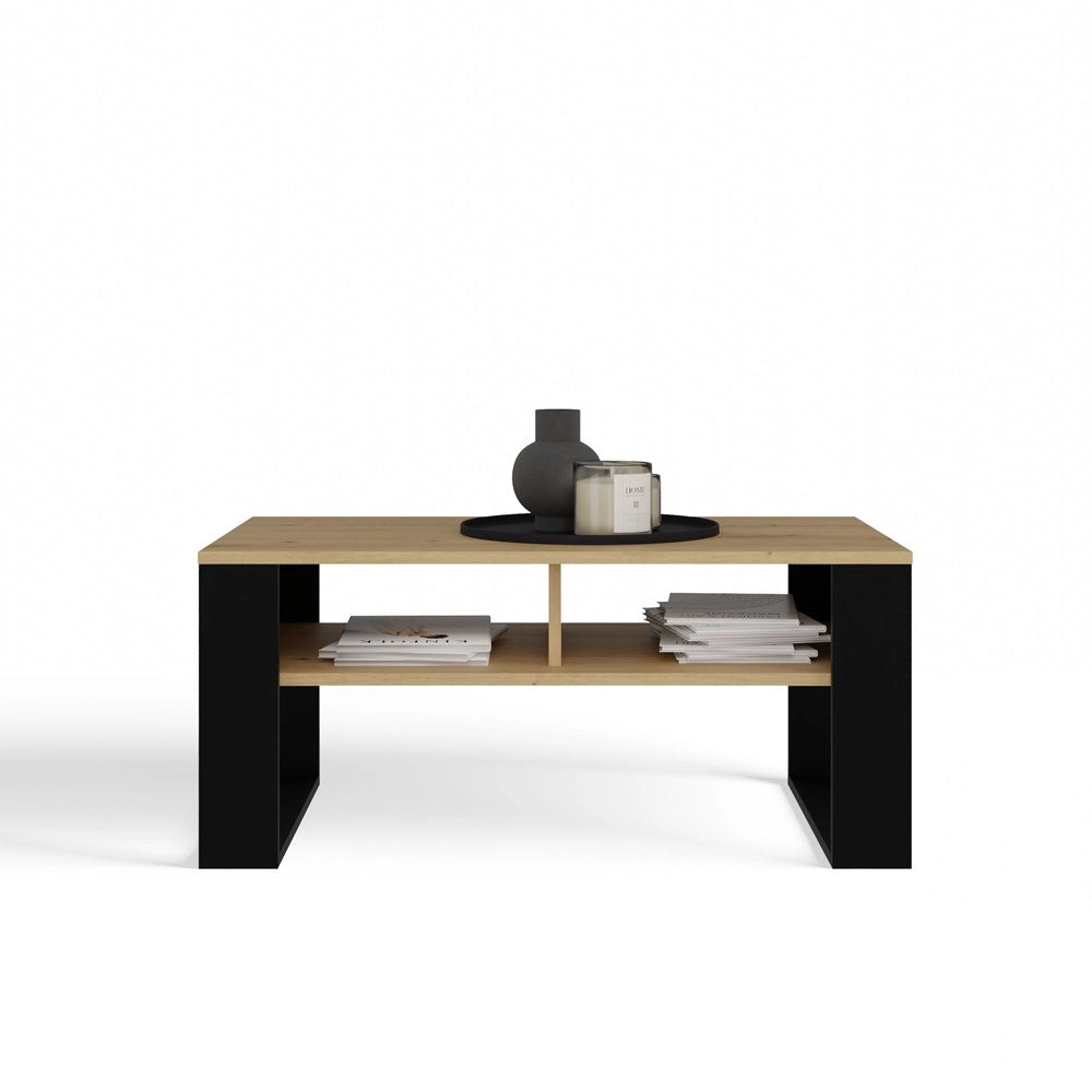 Tavolino modern 2p slim rovere artisan nero