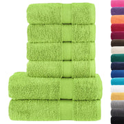Set ASciugamani SOLUND 6 pz | Teli per bagno Verde Mela 600 gsm