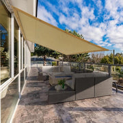 Ombrellone Solare Totale 3,6x3m - Tenda da Sole a Blocco UV per Patio Esterno Giardino Balcone con Corda di Installazione