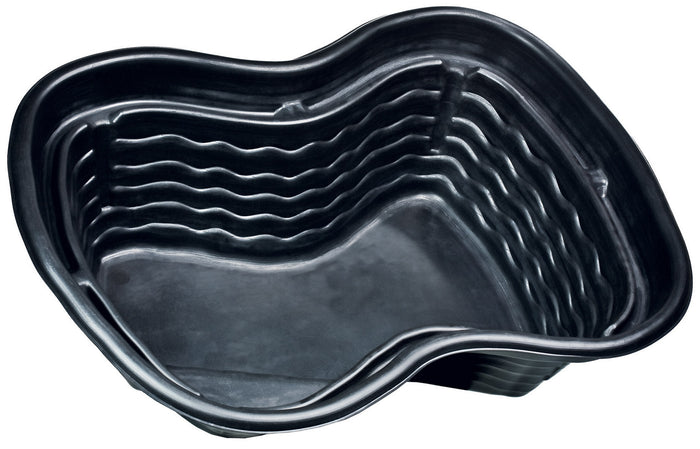 Laghetto Artificiale Termoformato in PE 124x90x58 cm 250 Litri Nero